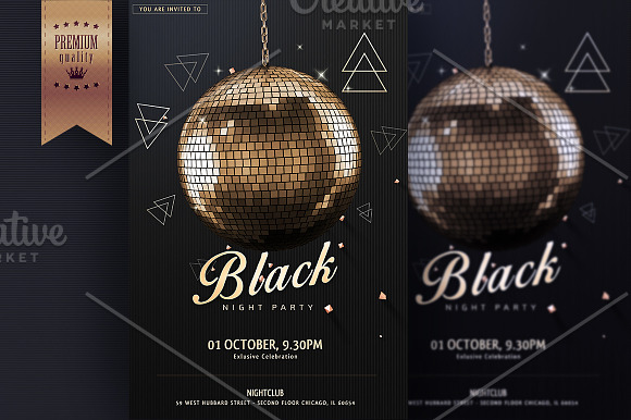 Night Club Party Flyer Template in Flyer Templates - product preview 3