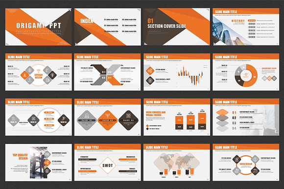 Origami in PowerPoint Templates - product preview 1
