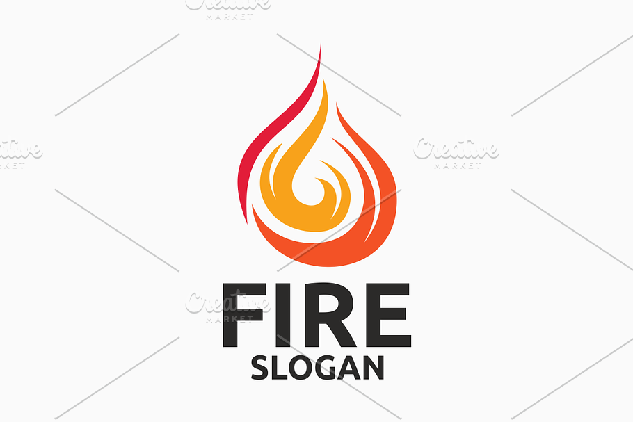 Fire in Logo Templates - product preview 8
