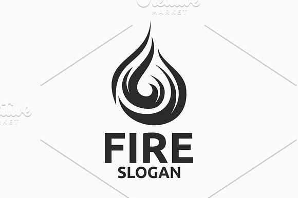 Fire in Logo Templates - product preview 1