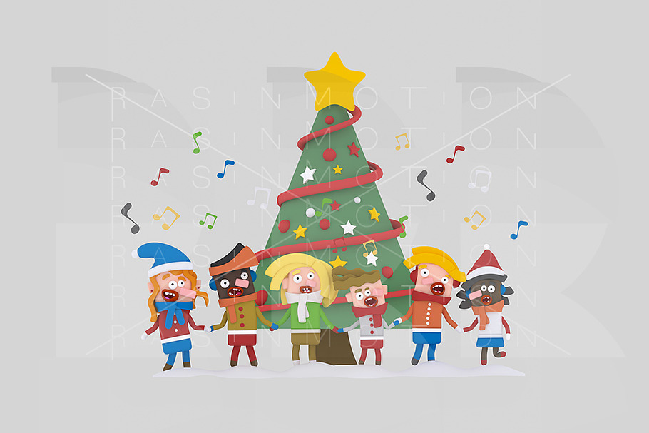 3d illustration. Xmas Songs. in Illustrations - product preview 8