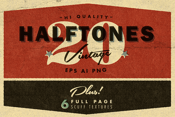 20 Beaten Halftone Textures in Textures - product preview 2