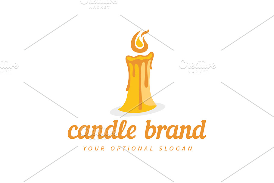 Melting Candle Logo in Logo Templates - product preview 8