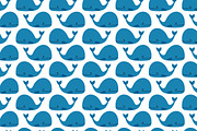 Cute whales pattern