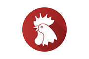 Rooster icon. Vector