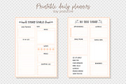Printable daily planners