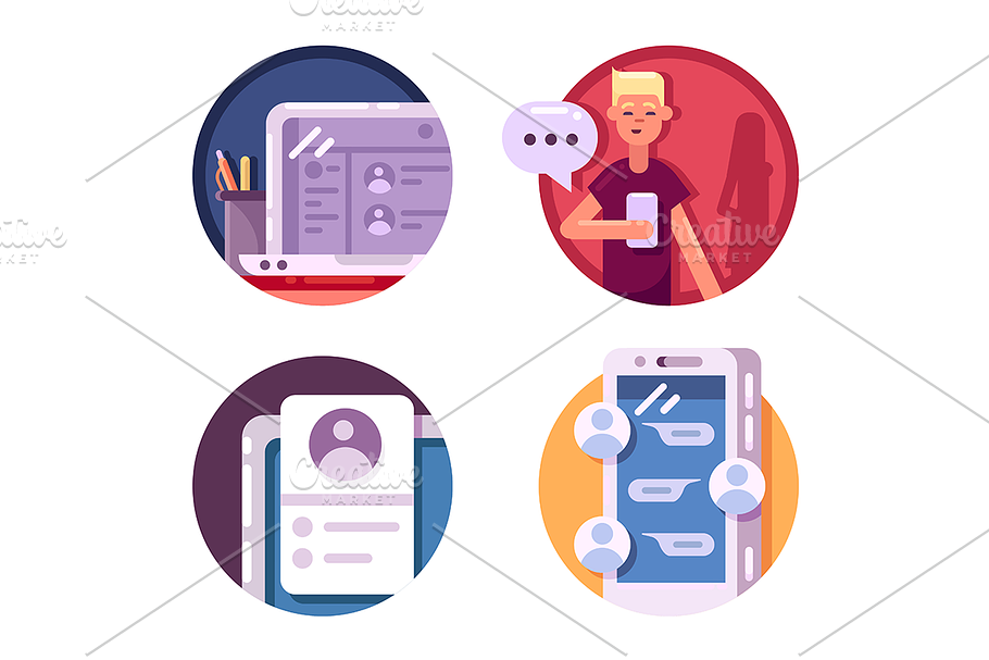 Communication internet icons in Graphics - product preview 8