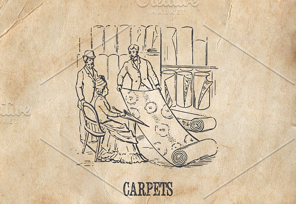 Vintage-Business Engravings in Illustrations - product preview 1