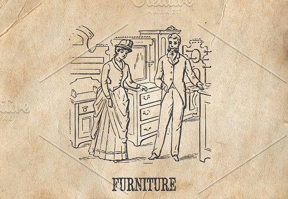 Vintage-Business Engravings in Illustrations - product preview 3