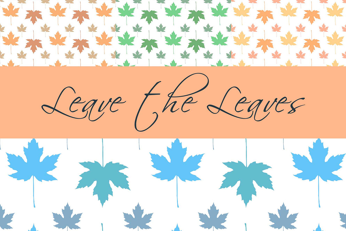 Leave the Leaves Pattern in Patterns - product preview 8