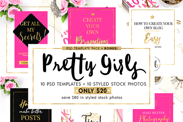 Pretty Girls Blog Templates