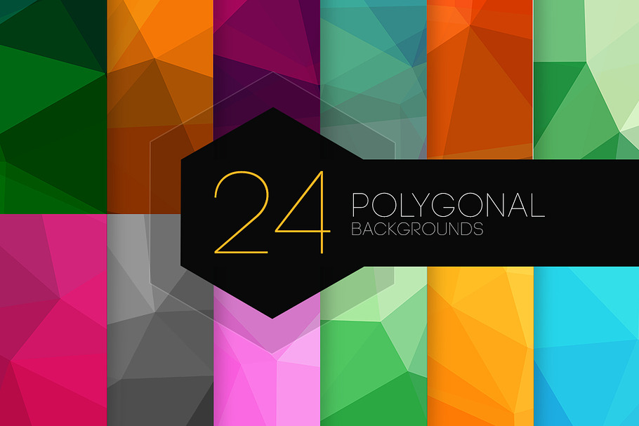 24 Polygonal Backgrounds in Patterns - product preview 8