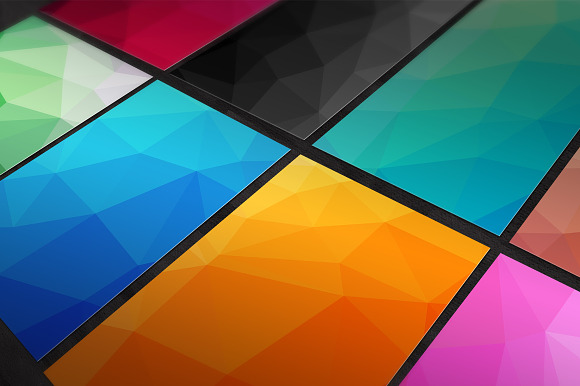 24 Polygonal Backgrounds in Patterns - product preview 1