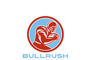Bullrush  Football Equipment Logo