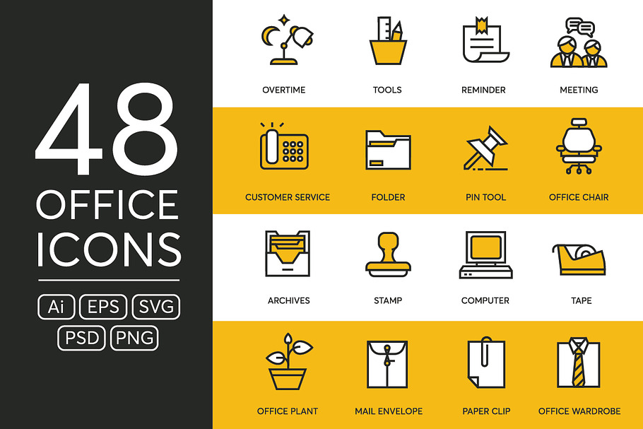 48 Office Icons