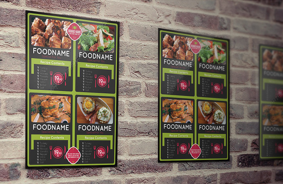 Restaurant Food Flyer 4 colors in Flyer Templates - product preview 4