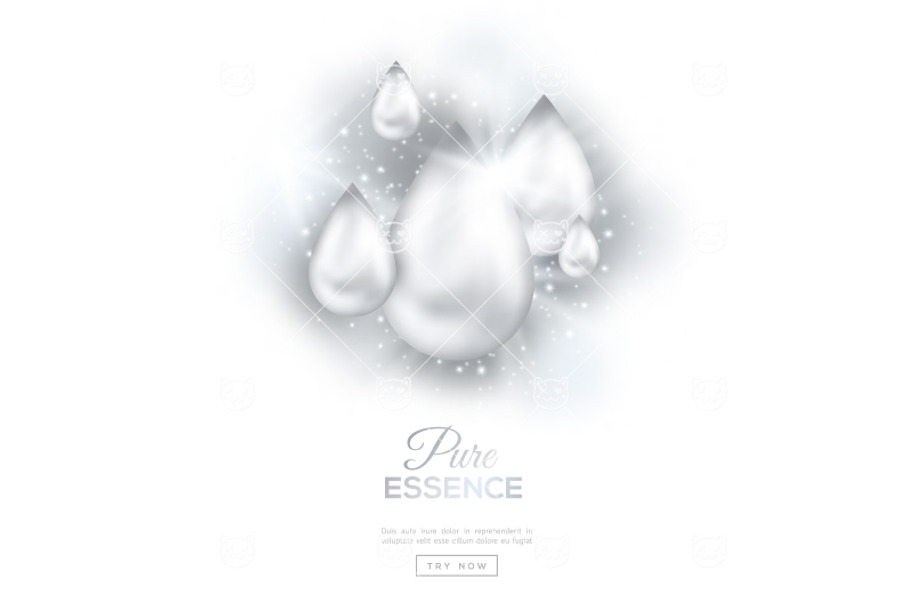White drops in Illustrations - product preview 8