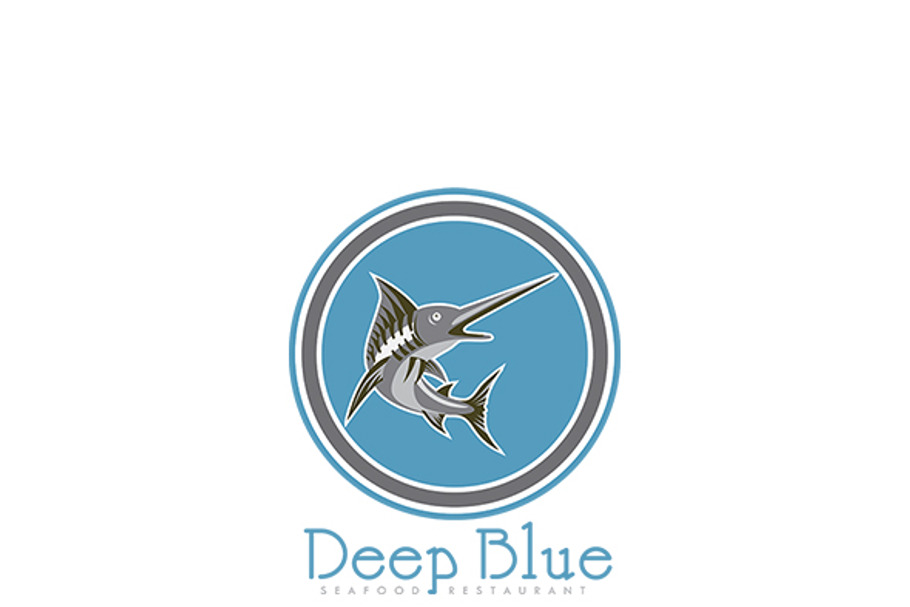 Deep Blue Seafood Restaurant Logo