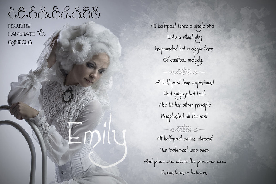 Hand drawn font “Emily” in Script Fonts - product preview 8