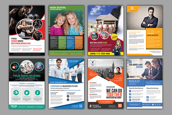 100 Best Business Flyers Bundle in Flyer Templates - product preview 5
