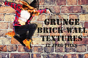 Old grunge brick wall textures