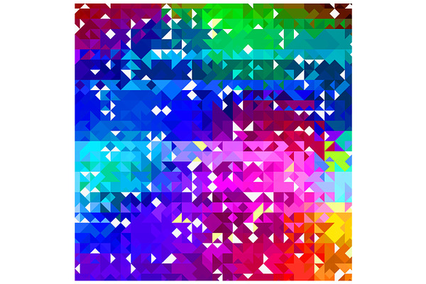 Triangle Pattern Color Wheel Palette