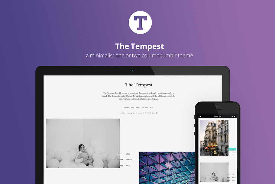The Tempest Theme in Tumblr Themes - product preview 8