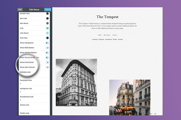 The Tempest Theme in Tumblr Themes - product preview 3