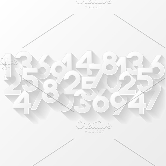 Set of backgrounds with numbers in Patterns - product preview 2