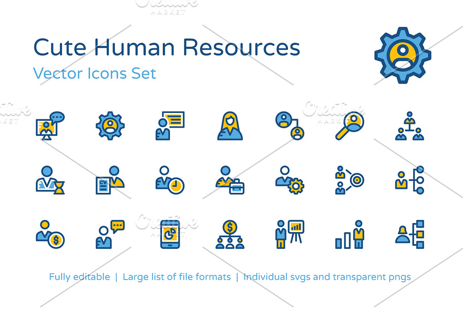 75+ Human Resources Vector Icons