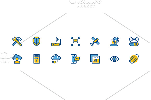 125+ Cute Internet Vector Icons Set in Icons - product preview 4