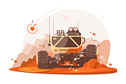 Mars rover for scientific research