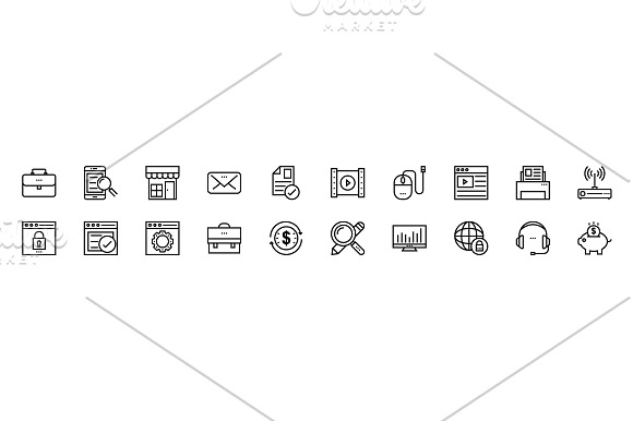 125+ Digital Marketing Line Icons  in Icons - product preview 2