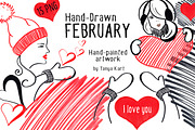Hand-Drawn February Collection