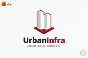 UrbanInfra Real Estate Logo Template