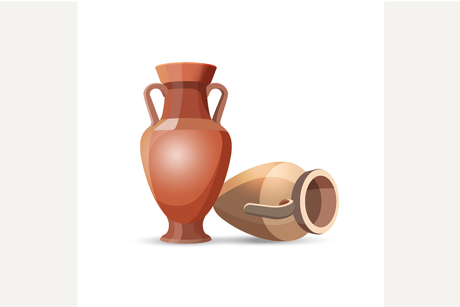 Amphora Vases Isolated. in Objects - product preview 8