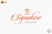 Signature Villa Logo Template