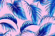 Tropical palm leaves pattern