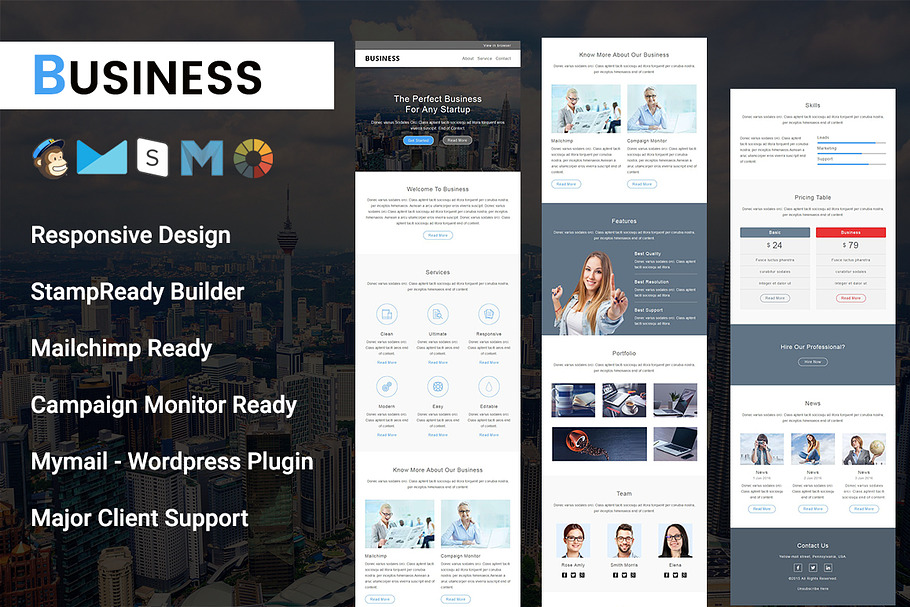 Business - Responsive Email Template in Mailchimp Templates - product preview 8