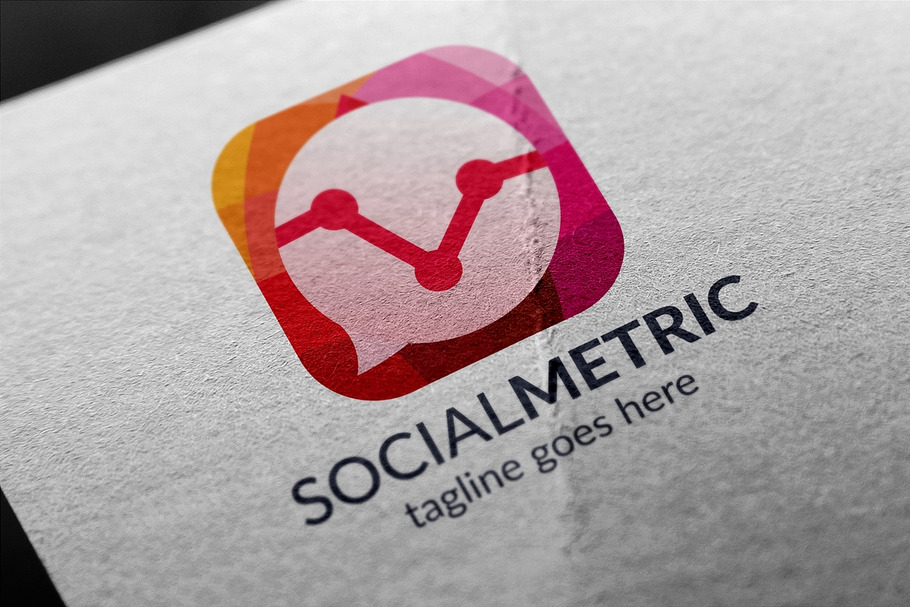 Social Metric Logo in Logo Templates - product preview 8
