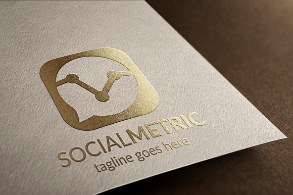 Social Metric Logo in Logo Templates - product preview 2