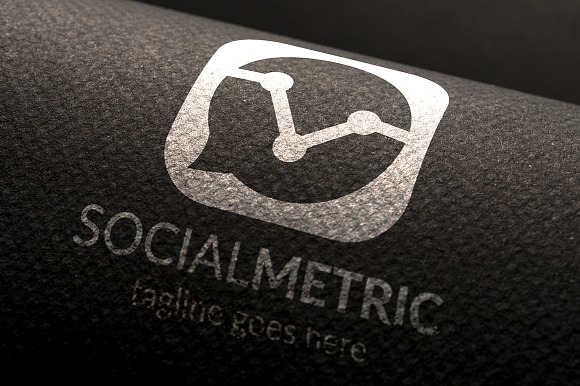 Social Metric Logo in Logo Templates - product preview 3