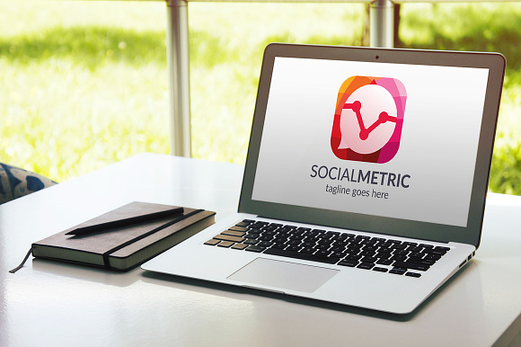 Social Metric Logo in Logo Templates - product preview 4
