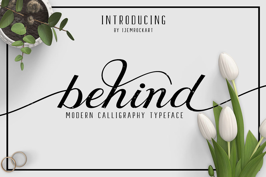 Behind Script in Script Fonts - product preview 8