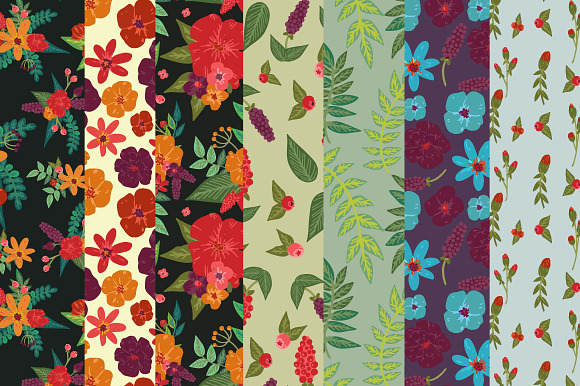Floral Elements, Bundles, & Patterns in Patterns - product preview 2