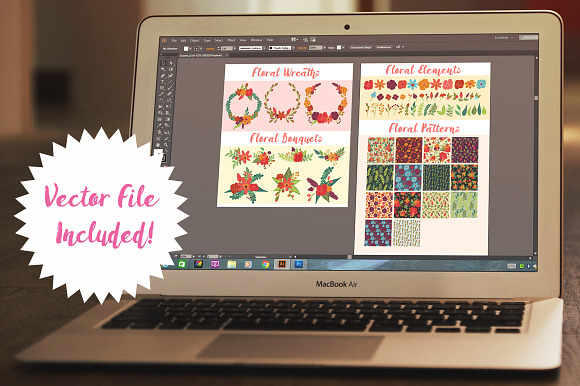 Floral Elements, Bundles, & Patterns in Patterns - product preview 4