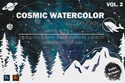 Cosmic watercolor DIY Pack vol.2