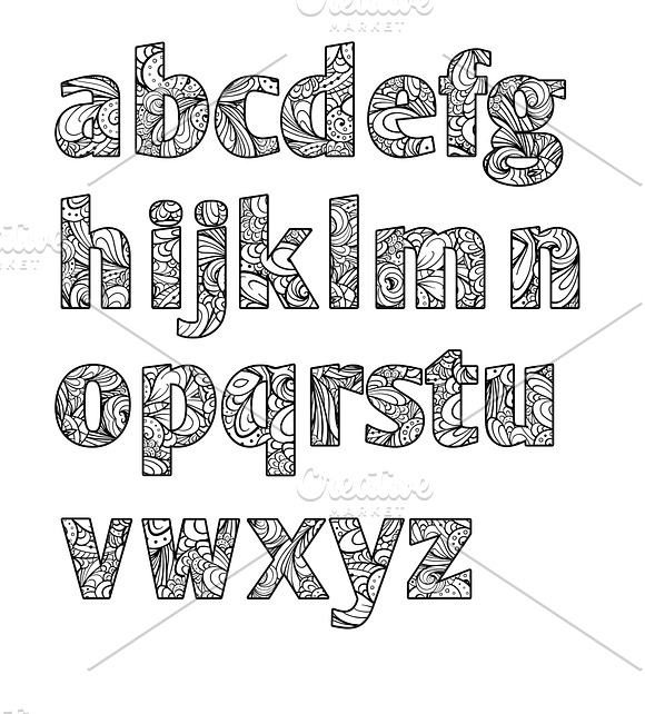 Coloring Letters of Alphabet A2LC in Objects - product preview 1