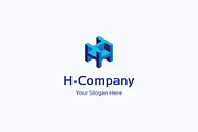 H company logo