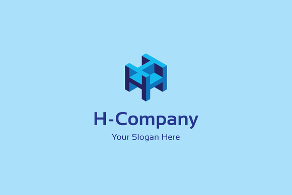 H company logo in Logo Templates - product preview 1